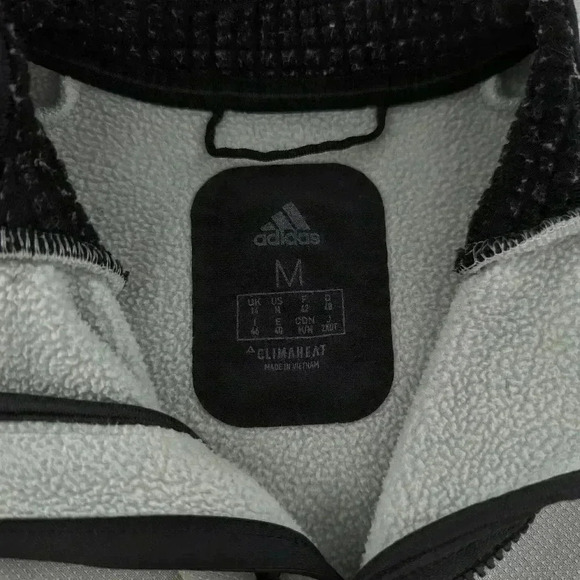 Adidas Terrex Jacket Light Gray Climaheat Ultimate Fleece Womens Size M flawed - Picture 3 of 8